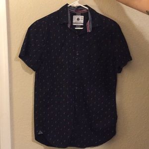 Flamingo short sleeve button down